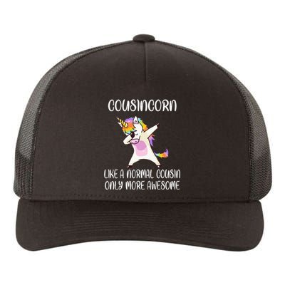 Cousincorn Like A Cousin Only Awesome Dabbing Unicorn Yupoong Adult 5-Panel Trucker Hat