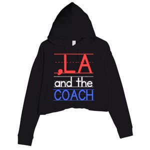 Comma La And The Coach Harris Walz 2024 Educators Crop Fleece Hoodie