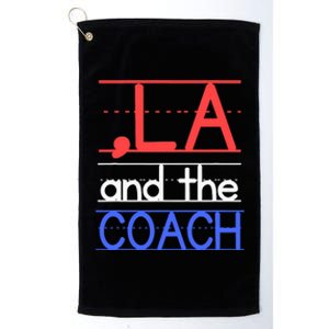 Comma La And The Coach Harris Walz 2024 Educators Platinum Collection Golf Towel