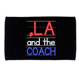 Comma La And The Coach Harris Walz 2024 Educators Microfiber Hand Towel