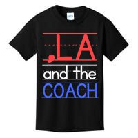 Comma La And The Coach Harris Walz 2024 Educators Kids T-Shirt