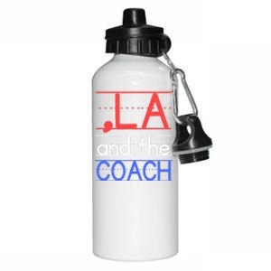 Comma La And The Coach Harris Walz 2024 Educators Aluminum Water Bottle