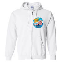 Chillin Like A Felon Donald Trump Summer Vacation Hawaii Beach Funny Full Zip Hoodie