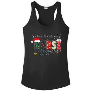 Christmas Labor And Delivery Nurse Funny Gift For Nursing Student Great Gift Ladies PosiCharge Competitor Racerback Tank