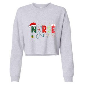 Christmas Labor And Delivery Nurse Funny Gift For Nursing Student Great Gift Cropped Pullover Crew