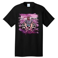 Chillin Like A Felon Retro Pink Summer Funny Trump 2024 Tall T-Shirt