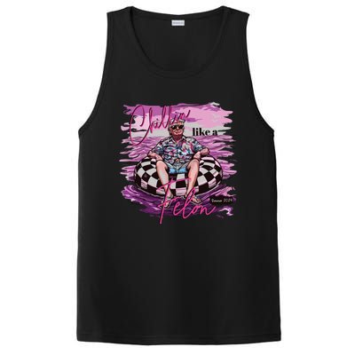 Chillin Like A Felon Retro Pink Summer Funny Trump 2024 PosiCharge Competitor Tank