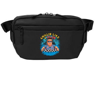 Chillin Like A Felon Donald Trump Summer Vacation Hawaii Beach Funny Crossbody Pack