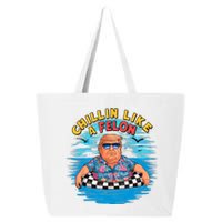 Chillin Like A Felon Donald Trump Summer Vacation Hawaii Beach Funny 25L Jumbo Tote