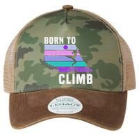 Climb Like A Girl Retro Sunset Rocks Born To Climb Legacy Tie Dye Trucker Hat