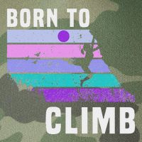 Climb Like A Girl Retro Sunset Rocks Born To Climb Legacy Tie Dye Trucker Hat