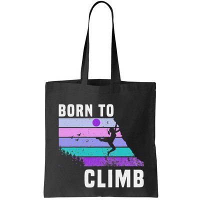 Climb Like A Girl Retro Sunset Rocks Born To Climb Bag