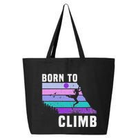 Climb Like A Girl Retro Sunset Rocks Born To Climb 25L Jumbo Tote