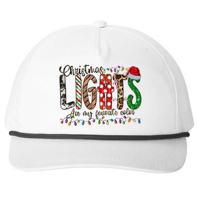 Christmas Lights Are My Favorite Color Snapback Five-Panel Rope Hat