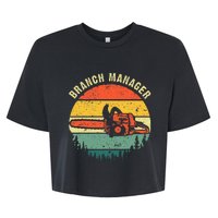 Cool Lumberjack Art Arborist Logger Branch Manager Bella+Canvas Jersey Crop Tee