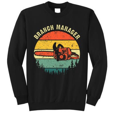 Cool Lumberjack Art Arborist Logger Branch Manager Sweatshirt