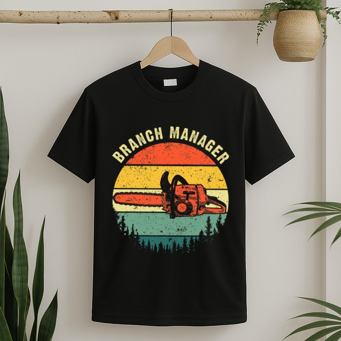 Cool Lumberjack Art Arborist Logger Branch Manager T-Shirt