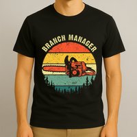 Cool Lumberjack Art Arborist Logger Branch Manager T-Shirt