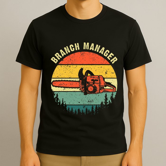 Cool Lumberjack Art Arborist Logger Branch Manager T-Shirt