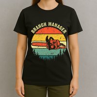 Cool Lumberjack Art Arborist Logger Branch Manager T-Shirt