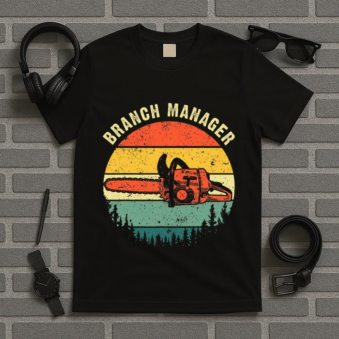 Cool Lumberjack Art Arborist Logger Branch Manager T-Shirt