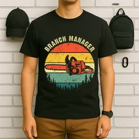 Cool Lumberjack Art Arborist Logger Branch Manager T-Shirt