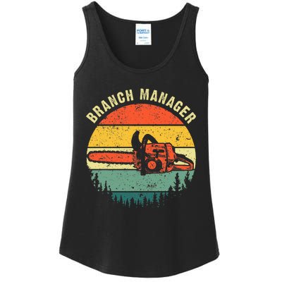 Cool Lumberjack Art Arborist Logger Branch Manager Ladies Essential Tank