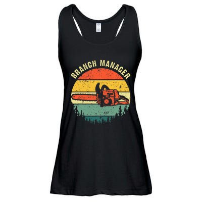 Cool Lumberjack Art Arborist Logger Branch Manager Ladies Essential Flowy Tank