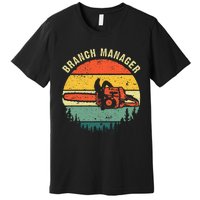 Cool Lumberjack Art Arborist Logger Branch Manager Premium T-Shirt