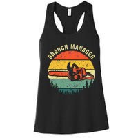 Cool Lumberjack Art Arborist Logger Branch Manager Women's Racerback Tank