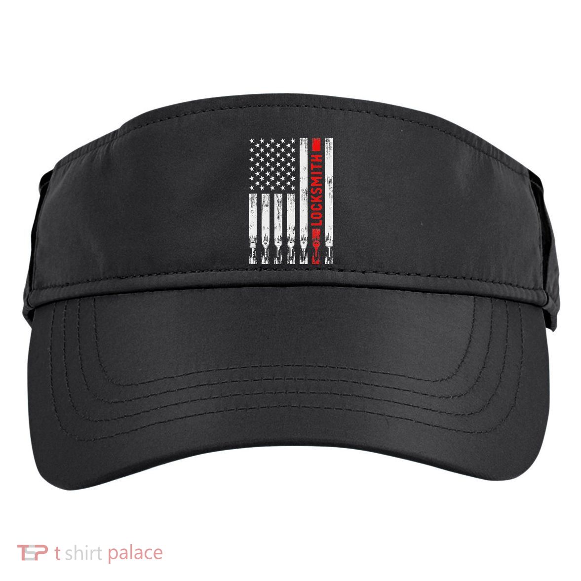 Cool Locksmith Art American Flag Lock Picker Adult Drive Performance Visor