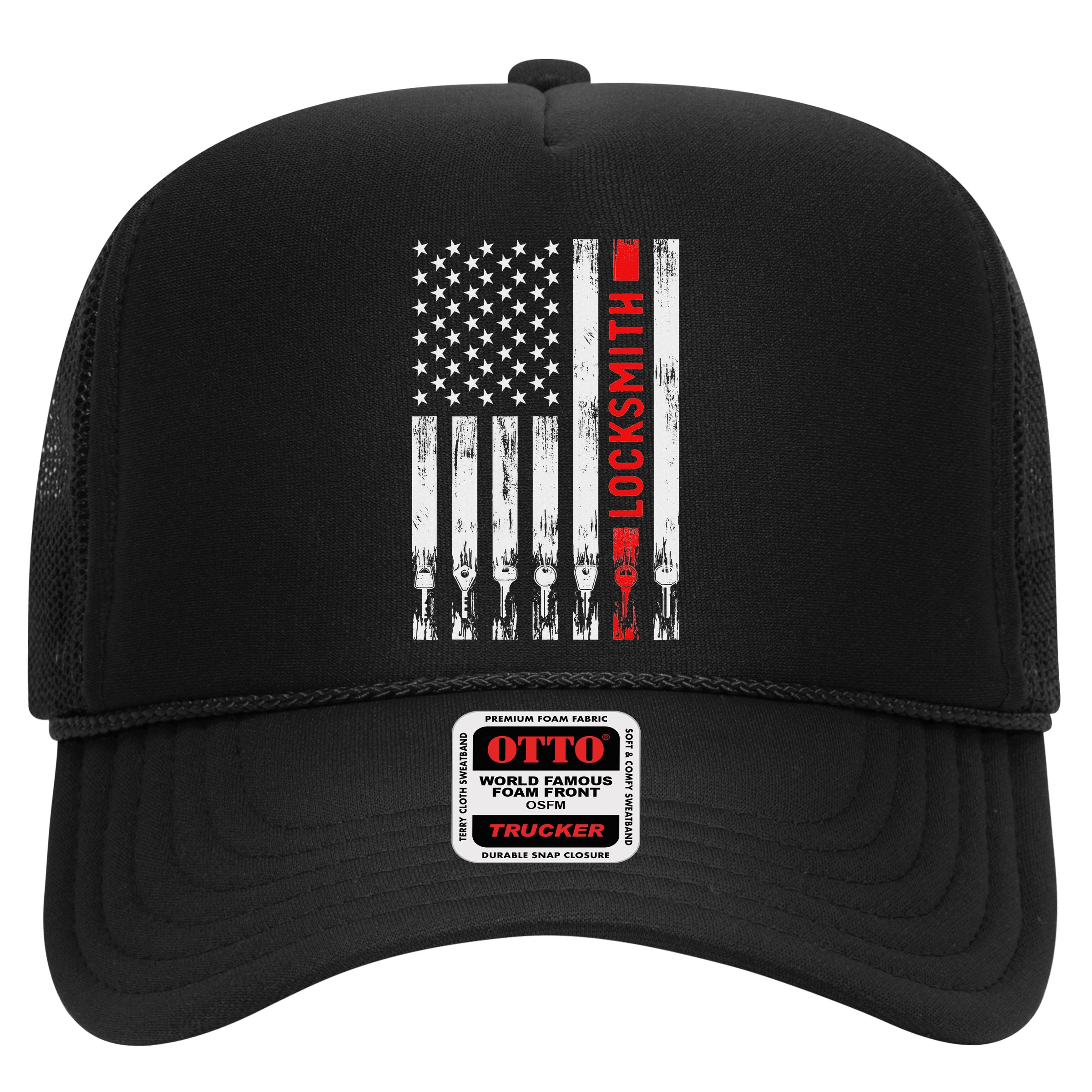 Cool Locksmith Art American Flag Lock Picker Hat
