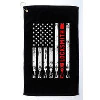 Cool Locksmith Art American Flag Lock Picker Golf Towel