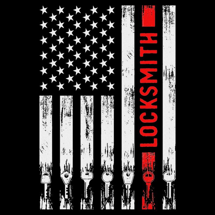 Cool Locksmith Art American Flag Lock Picker Toddler T-Shirt