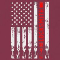 Cool Locksmith Art American Flag Lock Picker 16oz Travel Tumbler