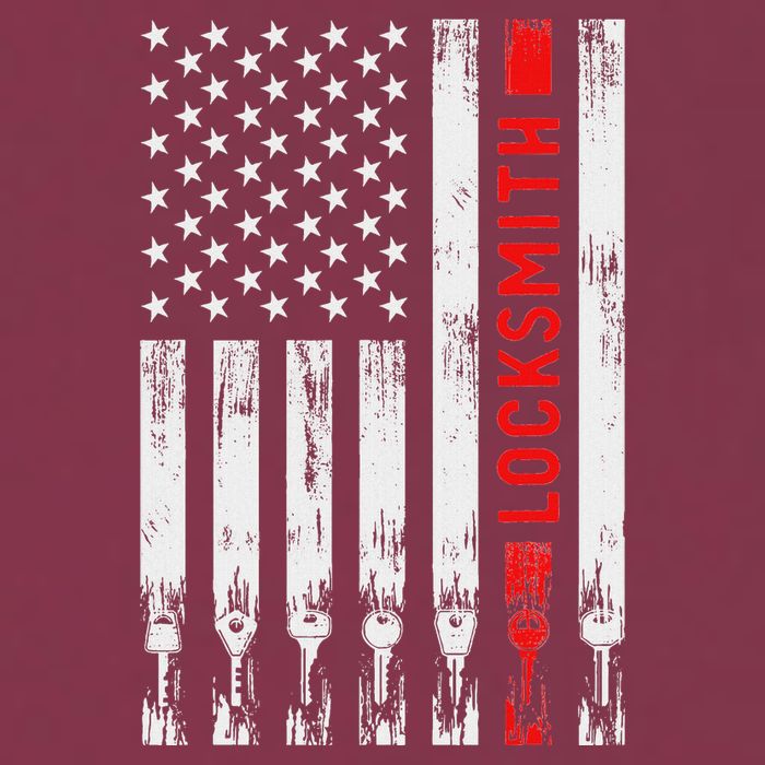 Cool Locksmith Art American Flag Lock Picker 16oz Travel Tumbler