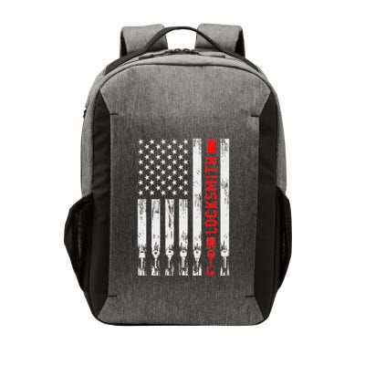 Cool Locksmith Art American Flag Lock Picker Vector Backpack