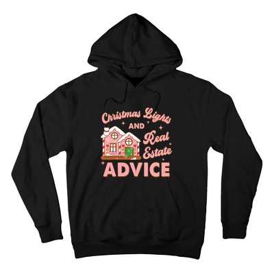 Christmas Lights And Real Estate Advice Funny Realtor Saying Hoodie