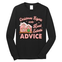 Christmas Lights And Real Estate Advice Funny Realtor Saying Long Sleeve Shirt