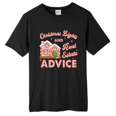 Christmas Lights And Real Estate Advice Funny Realtor Saying Tall Fusion ChromaSoft Performance T-Shirt