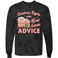 Christmas Lights And Real Estate Advice Funny Realtor Saying Tie-Dye Long Sleeve Shirt