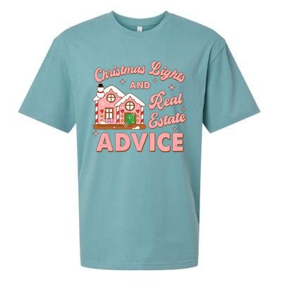 Christmas Lights And Real Estate Advice Funny Realtor Saying Sueded Cloud Jersey T-Shirt