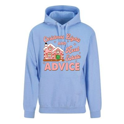 Christmas Lights And Real Estate Advice Funny Realtor Saying Unisex Surf Hoodie