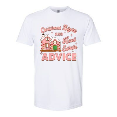 Christmas Lights And Real Estate Advice Funny Realtor Saying Softstyle CVC T-Shirt