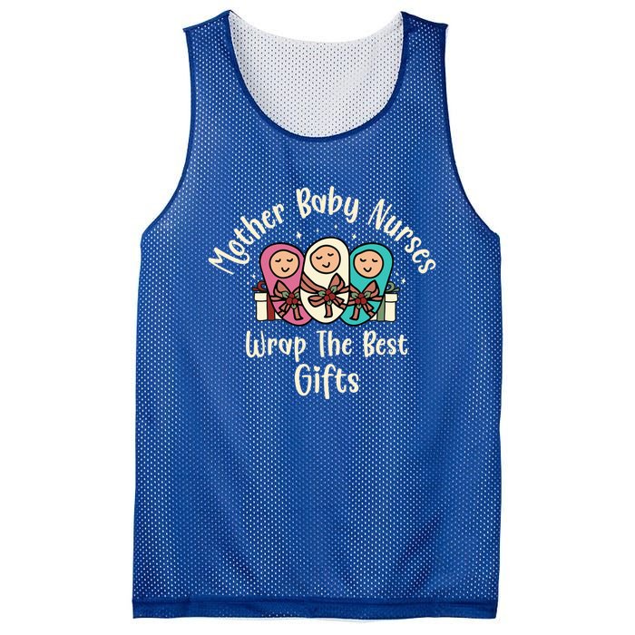 Christmas L And D Labor Mother Nurses Wrap The Best Funny Gift Meaningful Gift Mesh Reversible Basketball Jersey Tank