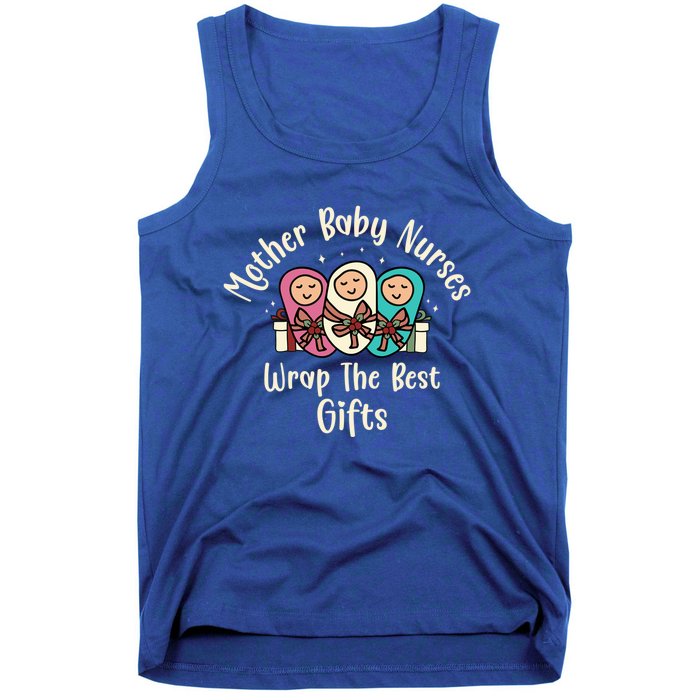 Christmas L And D Labor Mother Nurses Wrap The Best Funny Gift Meaningful Gift Tank Top