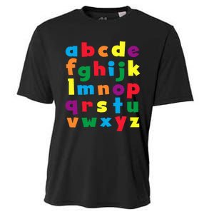 Colorful Letters Alphabet Educational Abcs Cooling Performance Crew T-Shirt