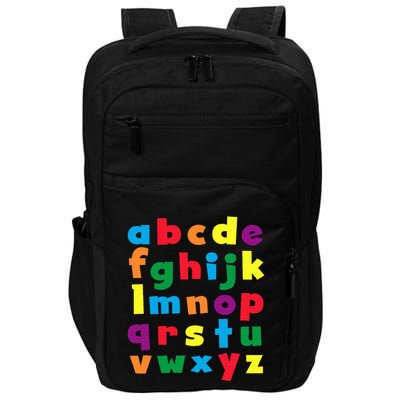 Colorful Letters Alphabet Educational Abcs Impact Tech Backpack