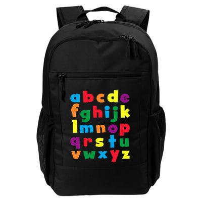 Colorful Letters Alphabet Educational Abcs Backpack