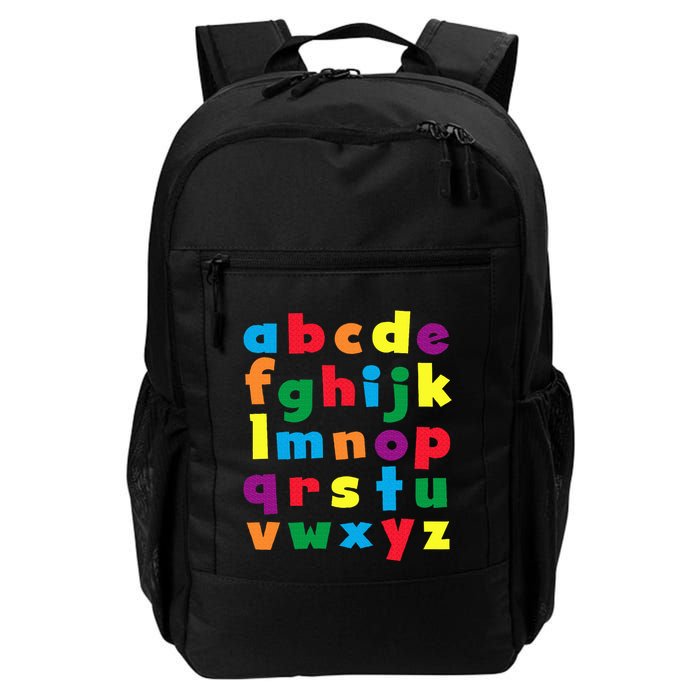 Colorful Letters Alphabet Educational Abcs Backpack